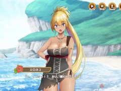 【#04 ハーレム島へようこそ！(体験版)実況】爆乳ギャルのメイとシックスナインすることになりぶっかけ顔射&口内射精してしまい・・(巨乳ハーレムシミュレーション同人エロゲー hentai 69)