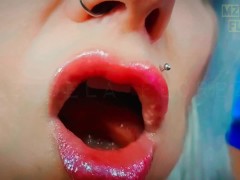 Lipgloss & Kisses: Goddess Lips Fetish ASMR with Binaural Beats