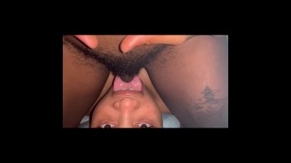 Hirsute Pussy Rides A Girl's Face