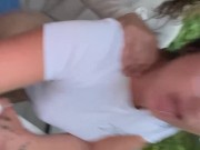 Preview 3 of Milf fucked from behind on porch