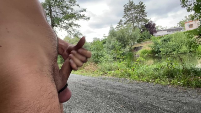 Risky Cock Flashing in the Park 