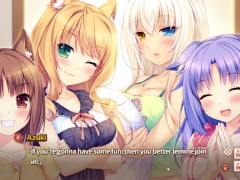 Nekopara vol 0 -Taking a bath with catgirls and kitsunes part 2