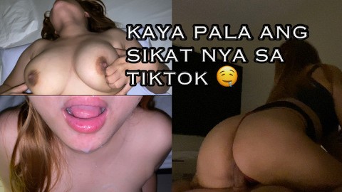 Pinay Teen Mag Li-live Lang Daw Sa Tiktok Nauwi Sa Kantutan (Loud Moaning and Cum Swallow)