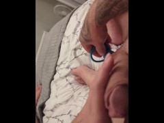 1st Time Anal & jerking Lucky Fan gets Lucky