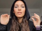 Preview 1 of Hottie in Hoodie Gets mounted on dick and made to cum while cum blasted in creamy white pussy