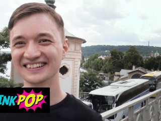 TWINKPOP - Twink Hitchhiker Agrees for a Quick Fuck in Petrin Hill in Exchange for some Cash