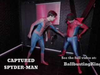 "capturado Spyder-Homem" - Visualização Dos Reis Ballbusting