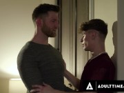 Preview 2 of HETEROFLEXIBLE - Upset Twink Cyrus Stark & Hunk Older Boyfriend Caden Jackson Have Anal Swap Sex!