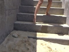 ビーチバレー🏐中、海辺でこっそりおしっこ⛱ 13/16