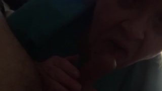 Sucking my husband's cock