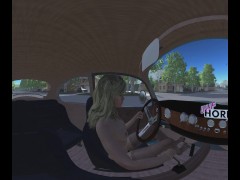 UHF Horizon: Joanna Cranking and Stalling the Beetle While Driving Naked VR 360