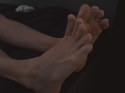 Preview 2 of Hot dude showing off his perfect feet / sucking toes / footjob