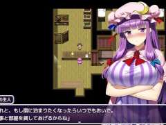 【#01 東方エロゲー(体験版)実況】魔力を失ったパチュリーが体を売って働くお話 宿屋の主人にパイズリフェラしたらぶっかけ顔射と口内射精されてしまい・・(爆乳パチュリー・ノーレッジ同人エロゲー) - Screenshot 15 of 16 - 巨乳