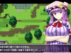 【#01 東方エロゲー(体験版)実況】魔力を失ったパチュリーが体を売って働くお話 宿屋の主人にパイズリフェラしたらぶっかけ顔射と口内射精されてしまい・・(爆乳パチュリー・ノーレッジ同人エロゲー) - Screenshot 16 of 16 - Hentai