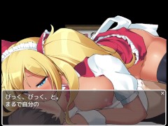 【アニメーションエロゲー実況(体験版)】メイド喫茶で働くリンダの童貞ショタ調教！ 金髪爆乳黒ギャルメイドにキスしながらの中出しセックスで筆おろししてもらい・・（モーションRPG同人エロゲー henta 14/16