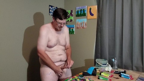 Dong Ross dick painting session: Turtle Dicks Hat Part 1