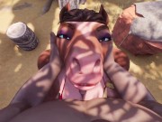 Preview 1 of Furry Horsegirl Railed by Big Cock 3D Yiff Hentai