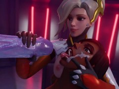 Futa Widow x Pharah and Mercy (VA/SFX by Andrastae, PixieWillow & KaliethVA) taker pov