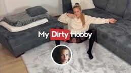 MyDirtyHobby - Великолепная блондинка получает брызги на всю