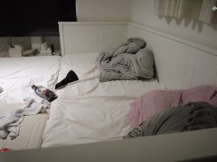 「とってぇ、、」勢いでグラス挿入、、、抜けなくなる♡酒好きFカップのヤバすぎる変態オナニー（個人撮影、日本人、素人、パイパン、異物挿入） - Screenshot 15 of 16 - Shaved Pussy