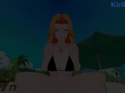 Preview 2 of Rangiku Matsumoto and I have intense sex on the beach. - BLEACH Hentai