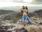 Preview 1 of Outdoor Anal on the Mountains by Las Vegas with Jamie Stone