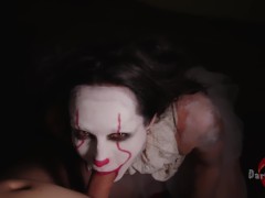 Darya Jane - Pennywise sucks and deepthroats with her scary clown mouth (IT Parody)