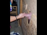 Preview 5 of My 1st time glory hole part 2. Made him cum and swallowed all of it