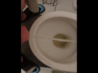 solo male, mature, first pissing, morning piss