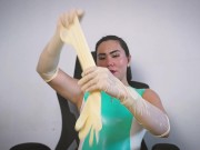 Preview 5 of Latex Glove Fetish ASMR by DominaFire