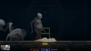 AlienQuest EVE - Monstros fodendo uma loira bonita com seios grandes porra hardcore gozando dentro
