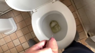 Lots of precum and piss play with my uncut fat cock