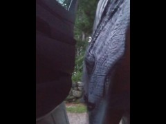 Pee babe look at the stream