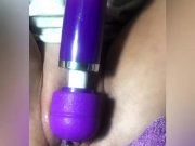 Preview 6 of Horny brazilian Girl masturbation whit dildo And Magic wand