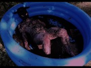 Preview 6 of Trans PIG enjoys mud bath