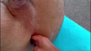 Pegged and milked by yoga teacher while stretching- Teaser