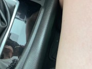 Preview 2 of Fingering My Tender Pink Pussy to Orgasm in the Car While Mom Gets Out - RitaMills