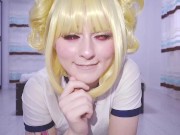 Preview 3 of MY HERO ACADEMIA: Horny Toga Himiko teases you with her sexy feet, plays with cum and squirts