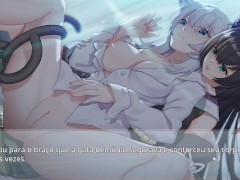 Living together with Fox Demon - Big breasts foxgirl being fucked by horny catgirl lesbian hentai