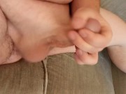 Preview 5 of English chubs wanks thick cut cock