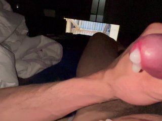 Big Pumped Dripping Hot precum leaks before cum shot spray