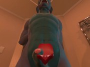 Preview 2 of Heat anthro pov blowjob for furry dragon