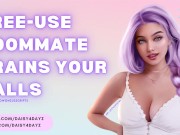 Preview 1 of Free Use Roommate Drains Your Balls || ASMR Audio Porn [Sloppy Blowjob] [Cum Slut] [Casual Cheating]