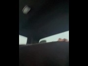 Preview 2 of Cheating wife sucks my dick in the backseat while my friend drives