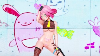 MMD Hentai 3D VTuber el_XoX Strips to "Tomboy"