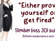Preview 2 of Femdom Boss Part 2: Endurance Test To Save Your Job RP