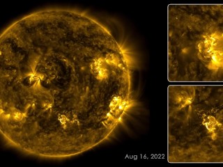 太陽の下での133日はこのように見えます。