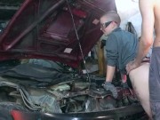 Preview 1 of SEXY MECHANIC GETS POUNDED Toyota AE101
