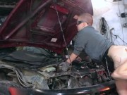 Preview 2 of SEXY MECHANIC GETS POUNDED Toyota AE101