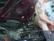 Preview 5 of SEXY MECHANIC GETS POUNDED Toyota AE101